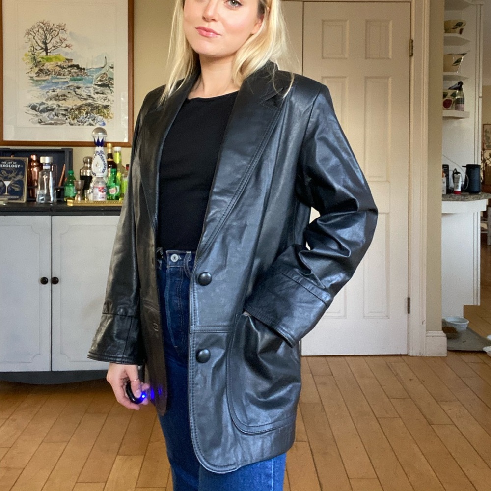 Leather Blazer